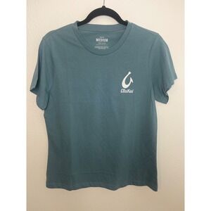 OluKai Graphic T-Shirt Anywhere Aloha Crew Neck Short Sleeve Medium